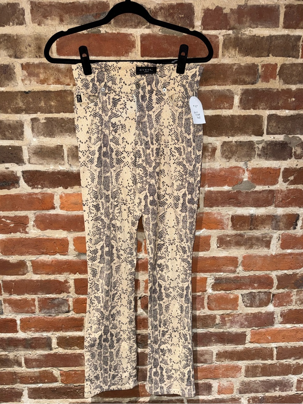 GUESS Vintage 1990s made in USA Snakeskin printed pants size 24